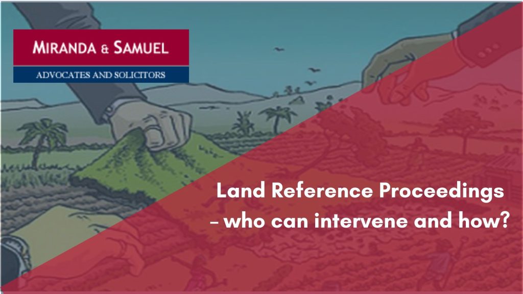 Land Reference Proceedings